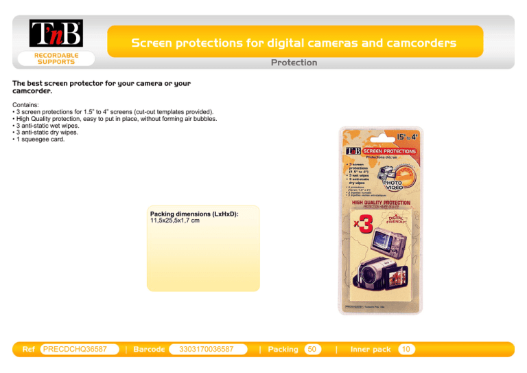 T'nB PRECDCHQ36587 Datasheet T'nB PRECDCHQ36587 Datasheet