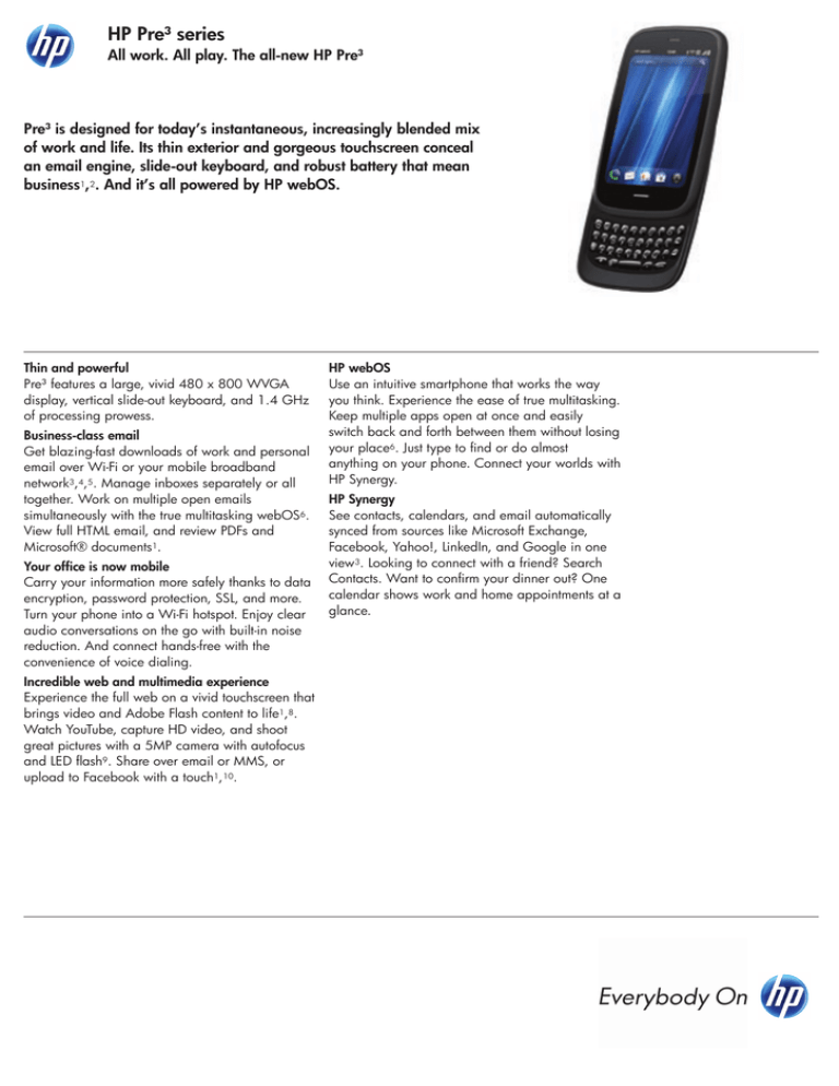 HP FB437AA Datasheet HP FB437AA Datasheet