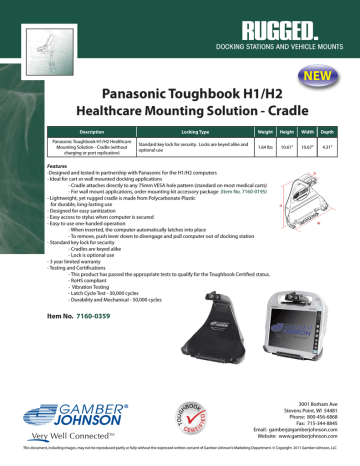 Panasonic 7160-0359 Datasheet Panasonic 7160-0359 Datasheet