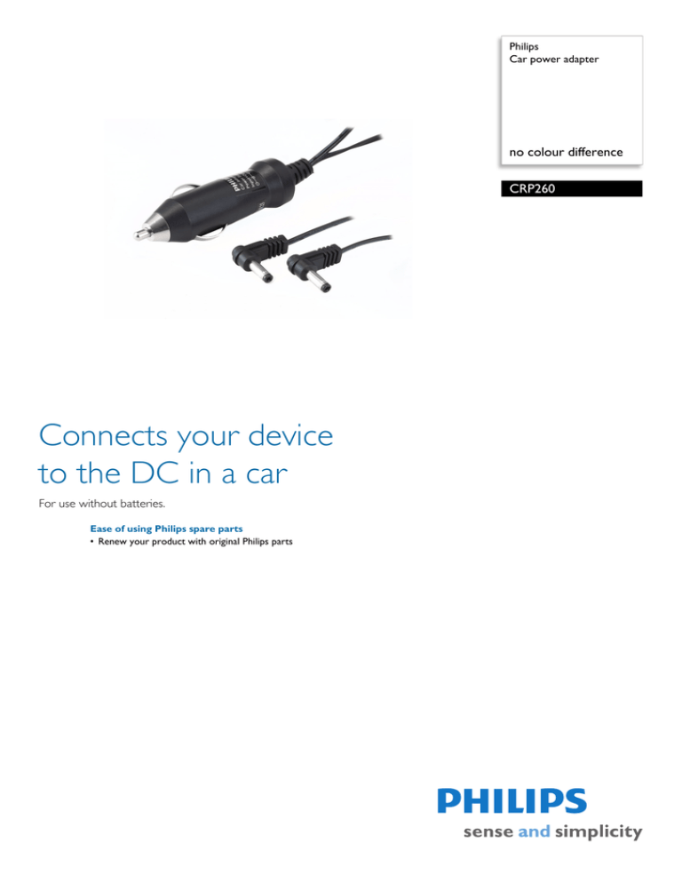 Philips CRP260/01 Datasheet Philips CRP260/01 Datasheet