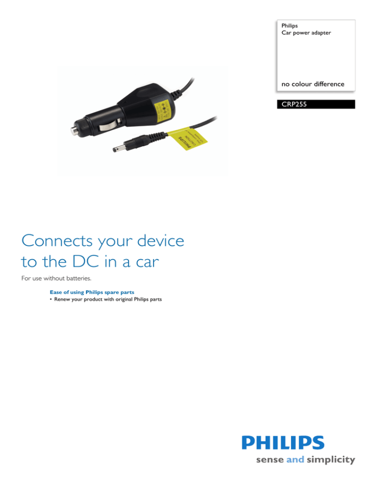 Philips CRP255/01 Datasheet Philips CRP255/01 Datasheet