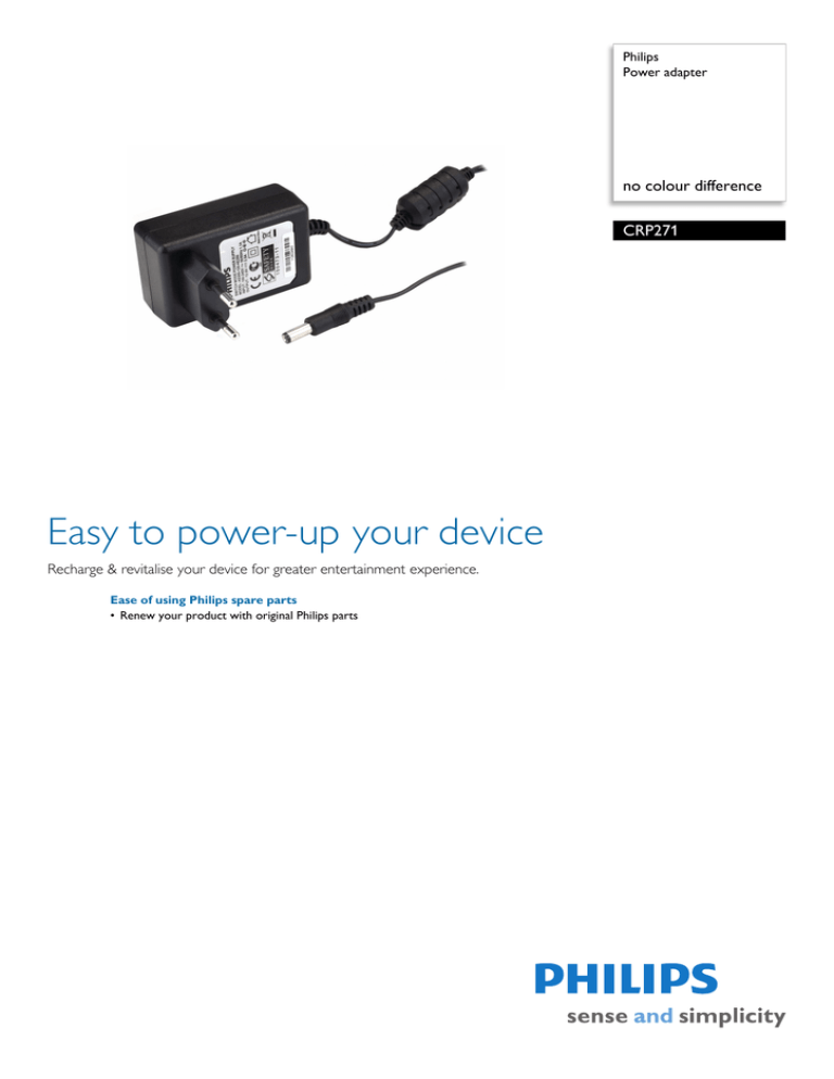 Philips CRP271/01 Datasheet Philips CRP271/01 Datasheet