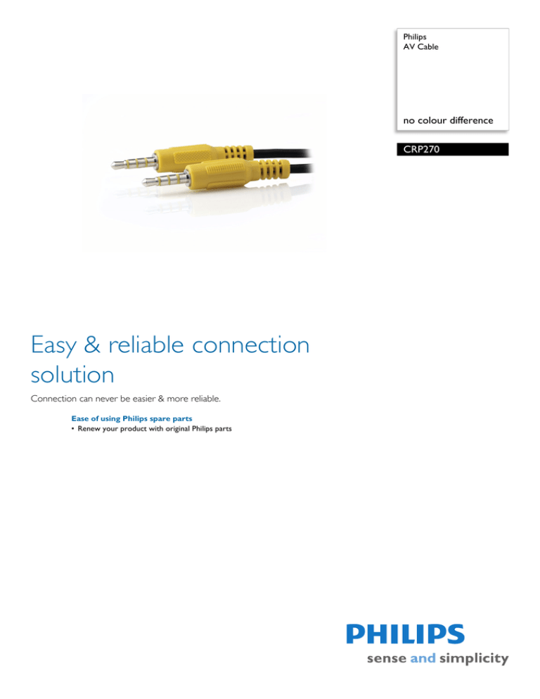 Philips CRP270/01 Datasheet Philips CRP270/01 Datasheet