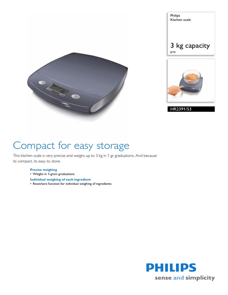 Philips HR2391/53 Datasheet Philips HR2391/53 Datasheet