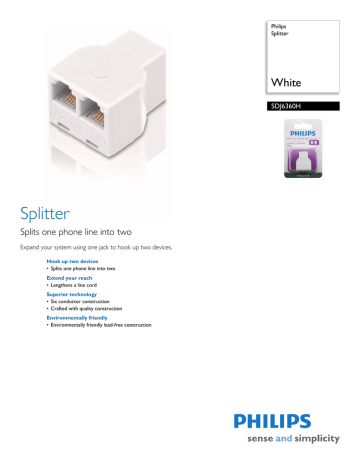 Philips SDJ6360H/37 Datasheet Philips SDJ6360H/37 Datasheet