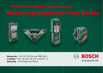 Bosch Digital Laser Rangefinder Datasheet | Manualzz