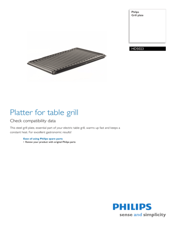Philips HD5023/01 Datasheet Philips HD5023/01 Datasheet