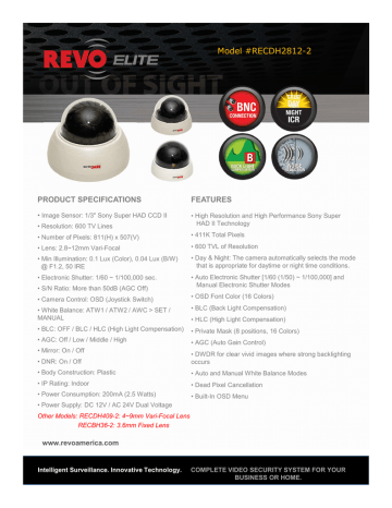 Revo RECDH2812-2 Datasheet Revo RECDH2812-2 Datasheet