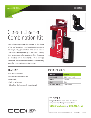 CODi A09010 Datasheet CODi A09010 Datasheet