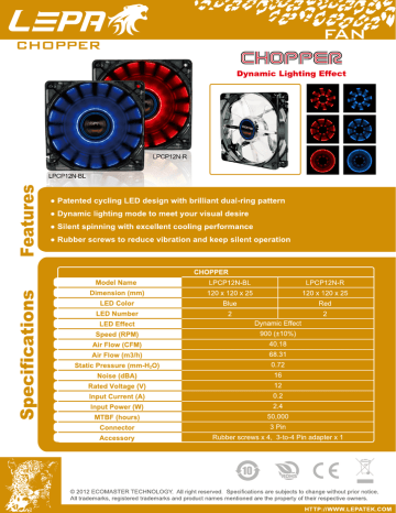 LEPA LPCP12N-R Datasheet LEPA LPCP12N-R Datasheet