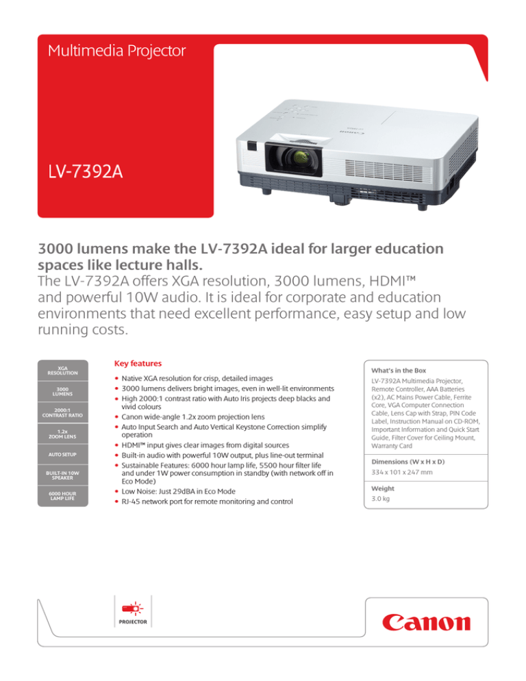 Canon 6827B003 Datasheet Canon 6827B003 Datasheet