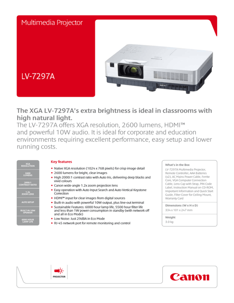 Canon 6828B003 Datasheet Canon 6828B003 Datasheet