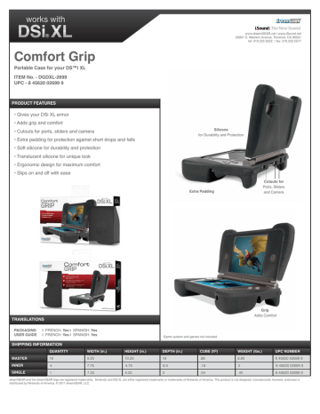 dreamGEAR Comfort Grip Datasheet | Manualzz