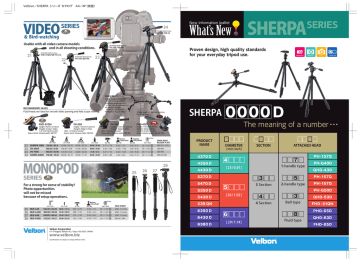Velbon PH-G50D Datasheet | Manualzz