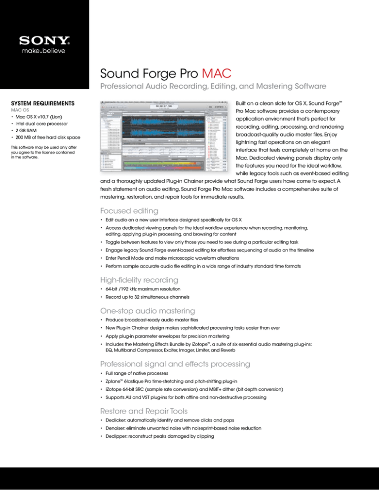 Sony ESFM1000 Datasheet Sony ESFM1000 Datasheet