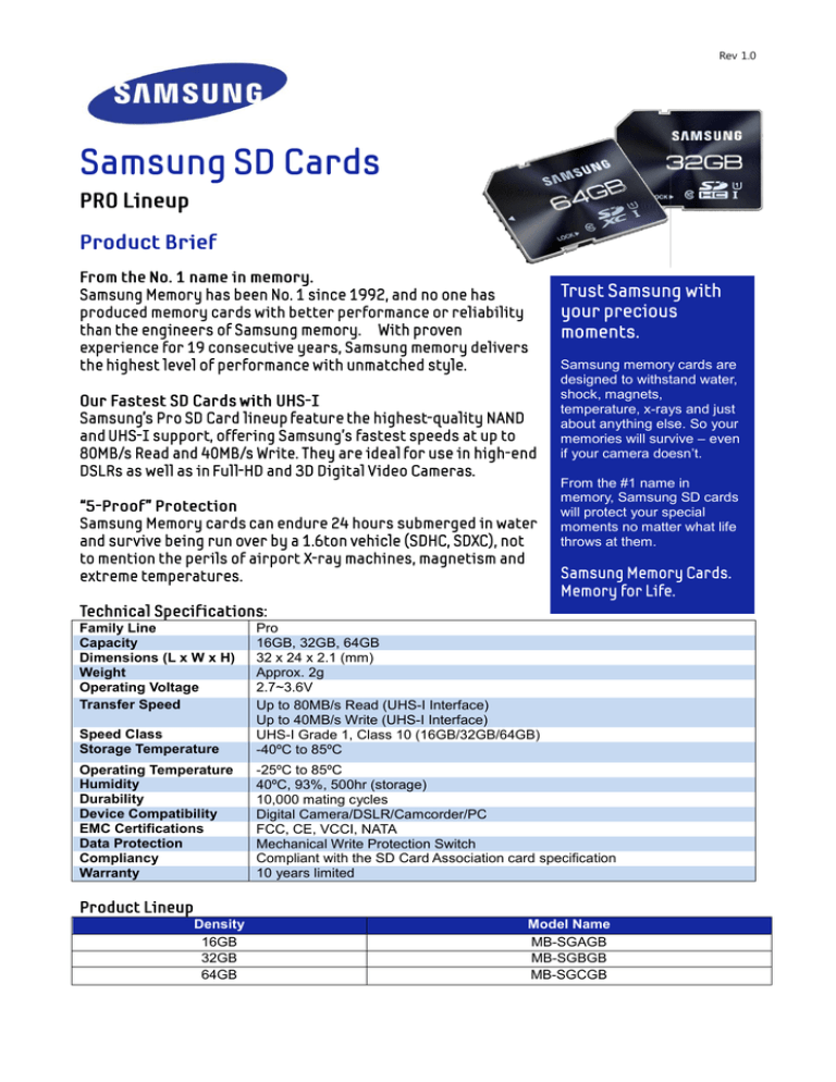 Samsung MB-SGCGB/EU, MB-SGAGB/EU, MB-SGBGB/EU Datasheet Samsung MB-SGCGB/EU, MB-SGAGB/EU, MB-SGBGB/EU Datasheet