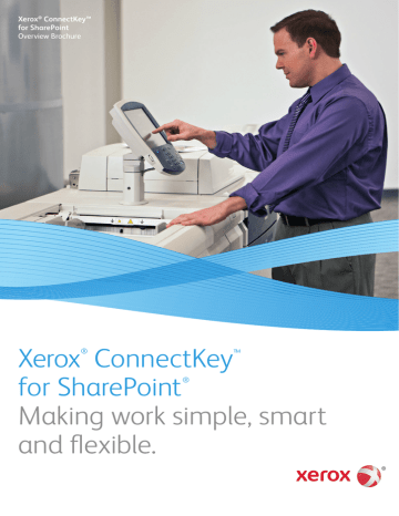 Xerox ConnectKey for SharePoint Server, inc 12 mth support & 1 MFP connection Datasheet | Manualzz Xerox ConnectKey for SharePoint Server, inc 12 mth support & 1 MFP connection Datasheet | Manualzz