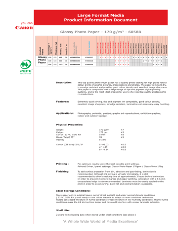 Canon 6058B004, 97003330, 6058B002, 6058B003 Datasheet Canon 6058B004, 97003330, 6058B002, 6058B003 Datasheet