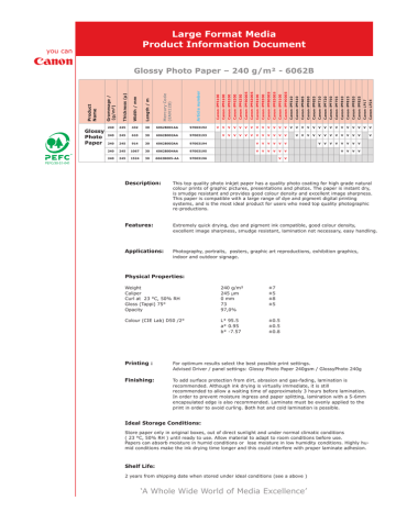 Canon 6062B005, 97003197, 6062B003, 6062B004, 6062B001, 6062B002 Datasheet Canon 6062B005, 97003197, 6062B003, 6062B004, 6062B001, 6062B002 Datasheet