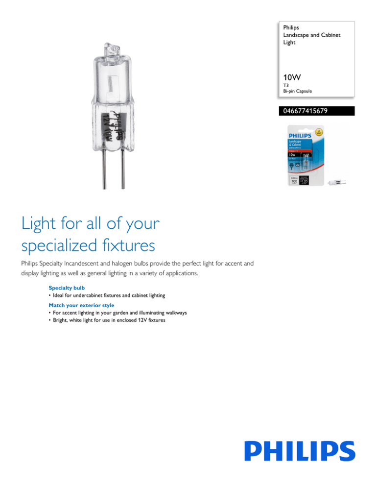 Philips 046677415679 Datasheet Philips 046677415679 Datasheet