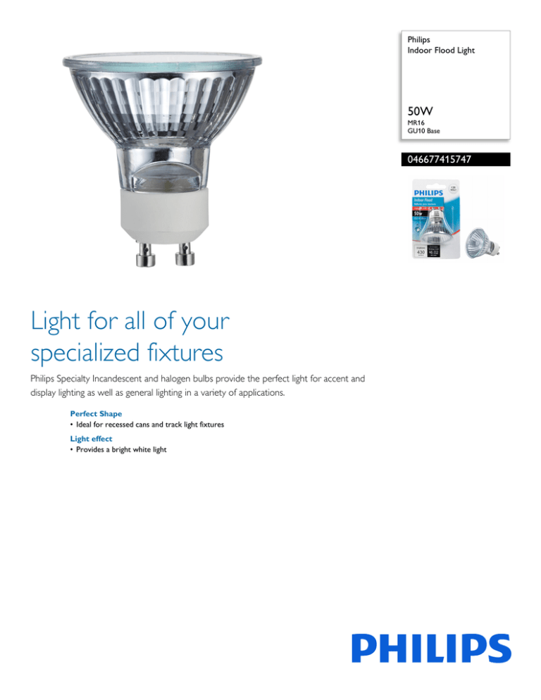 Philips 046677415747 Datasheet Philips 046677415747 Datasheet