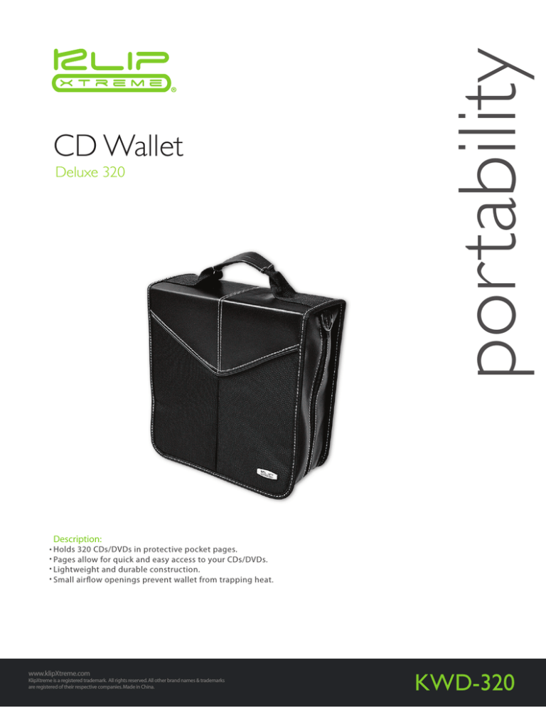 Klip Xtreme KWD-320 Datasheet Klip Xtreme KWD-320 Datasheet