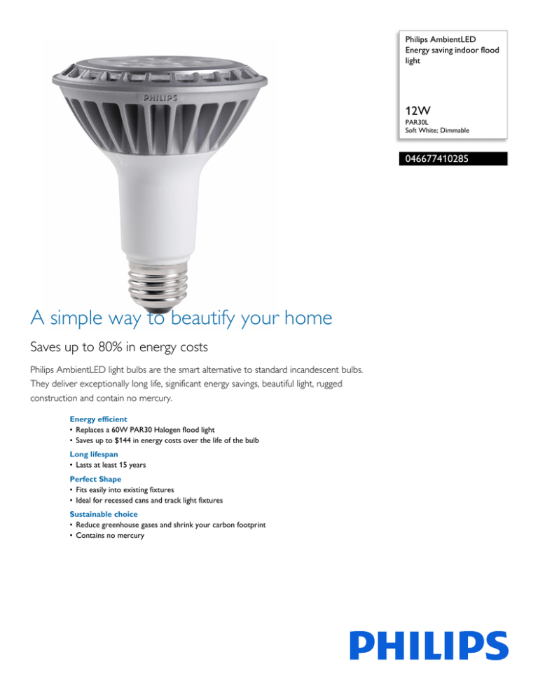 Philips 046677410285 Datasheet Philips 046677410285 Datasheet