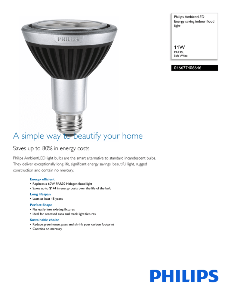 Philips 046677406646 Datasheet Philips 046677406646 Datasheet