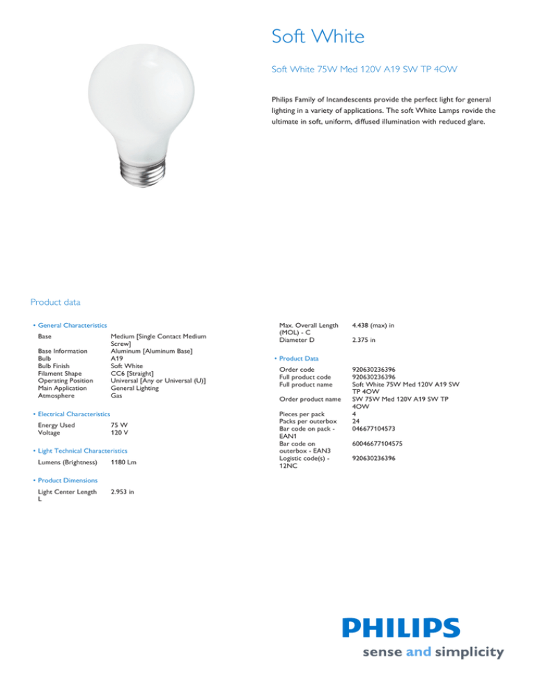 Philips 046677104573 Datasheet Philips 046677104573 Datasheet