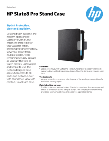 HP F3G87AA Datasheet | Manualzz