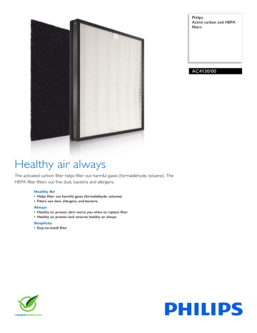 Philips AC4130/00 Datasheet Philips AC4130/00 Datasheet