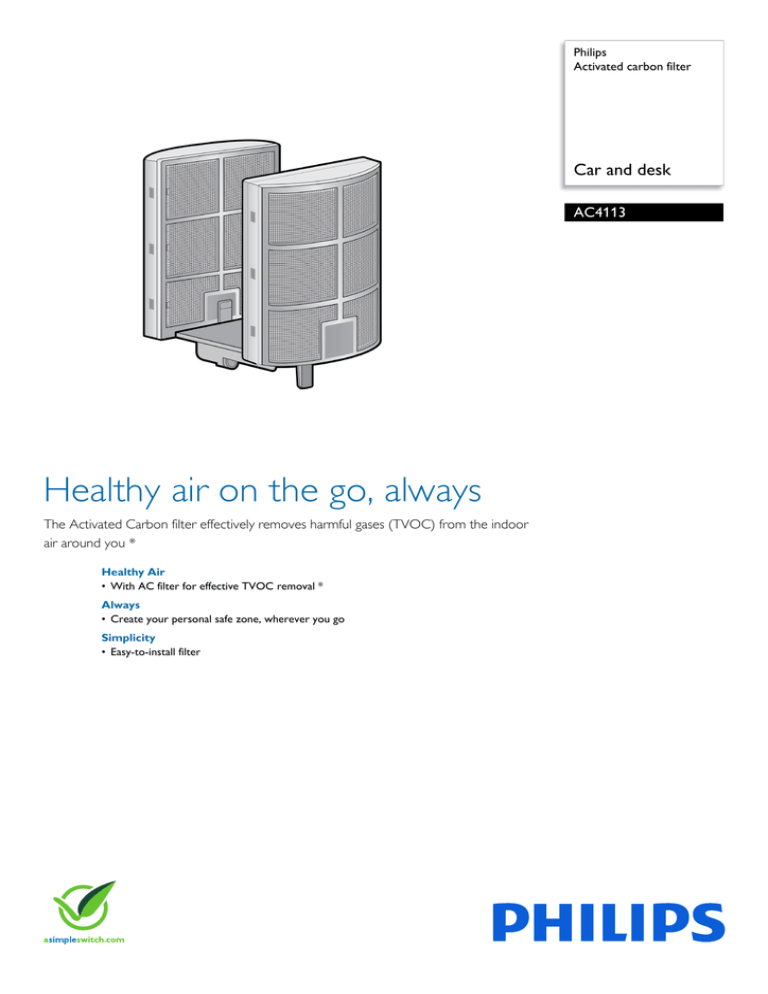 Philips AC4113/00 Datasheet Philips AC4113/00 Datasheet