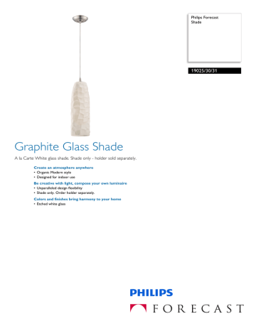 Philips Forecast 190253031 Datasheet Philips Forecast 190253031 Datasheet