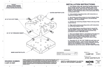 Havis C-ADP-101 Datasheet Havis C-ADP-101 Datasheet