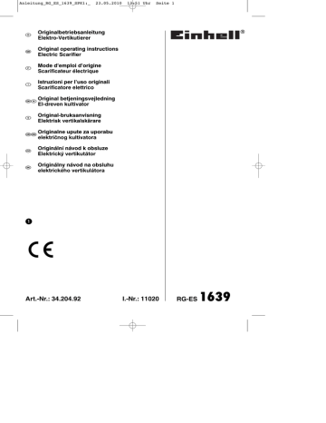 Einhell RG-ES 1639 Original Operating Instructions | Manualzz