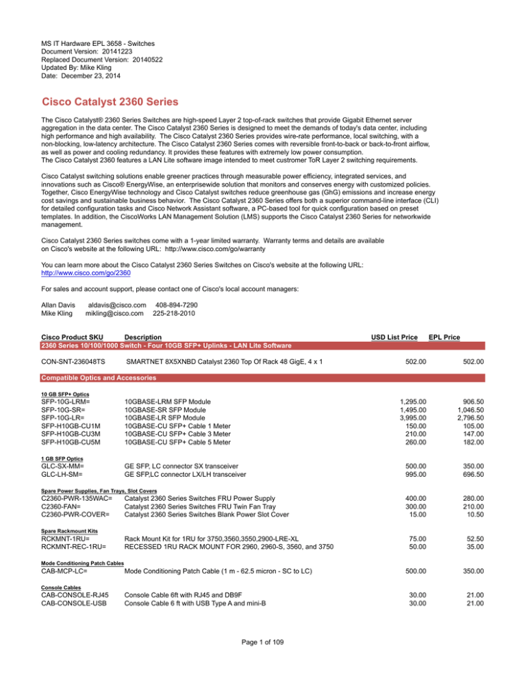 Cisco PWR-MS420-400AC-R, PWR-MS320-1025WAC, PWR-MS320-640WAC, PWR-MS320-250WAC Datasheet Cisco PWR-MS420-400AC-R, PWR-MS320-1025WAC, PWR-MS320-640WAC, PWR-MS320-250WAC Datasheet