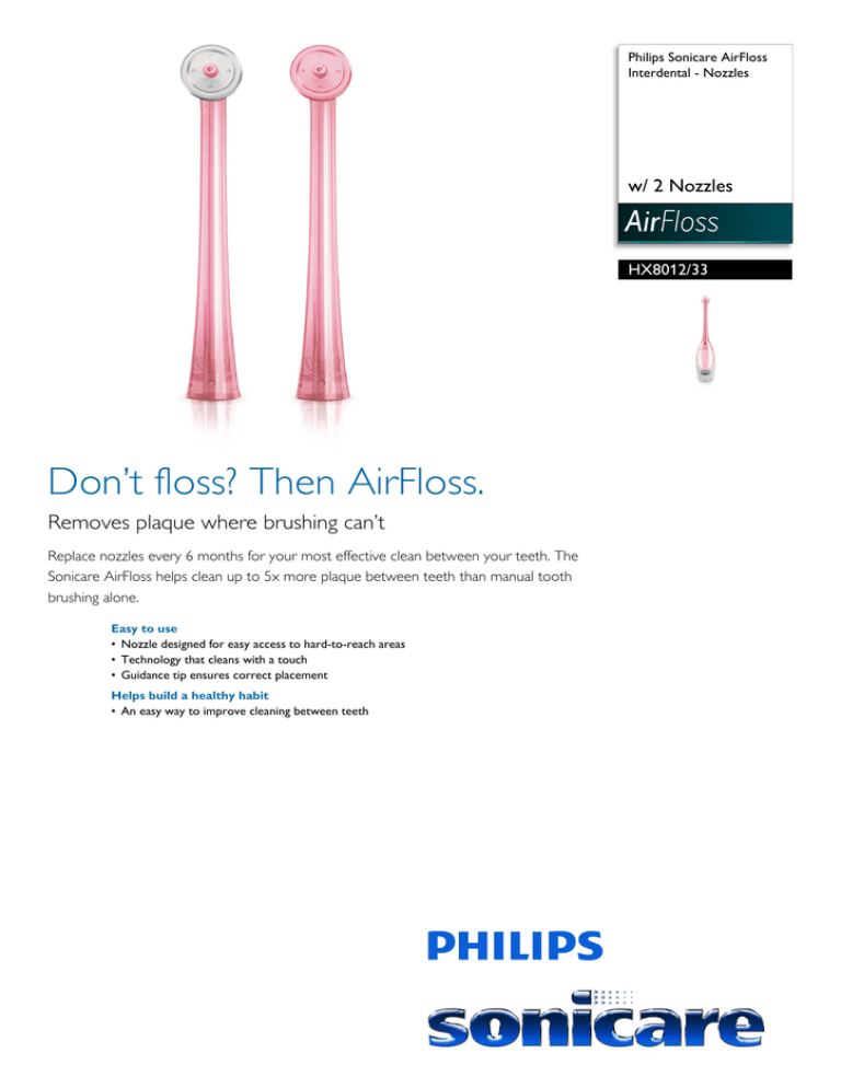 Philips HX8012/33 Datasheet Philips HX8012/33 Datasheet