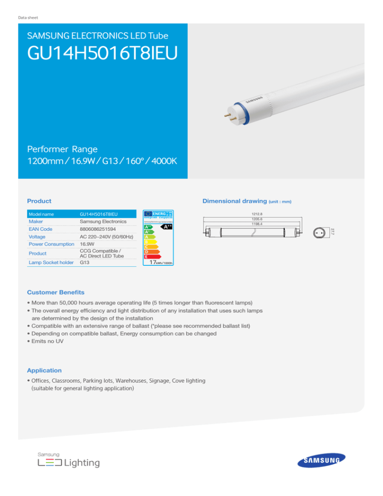 Samsung GU14H5016T8IEU Datasheet Samsung GU14H5016T8IEU Datasheet