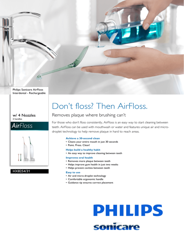 Philips HX8254/31 Datasheet Philips HX8254/31 Datasheet