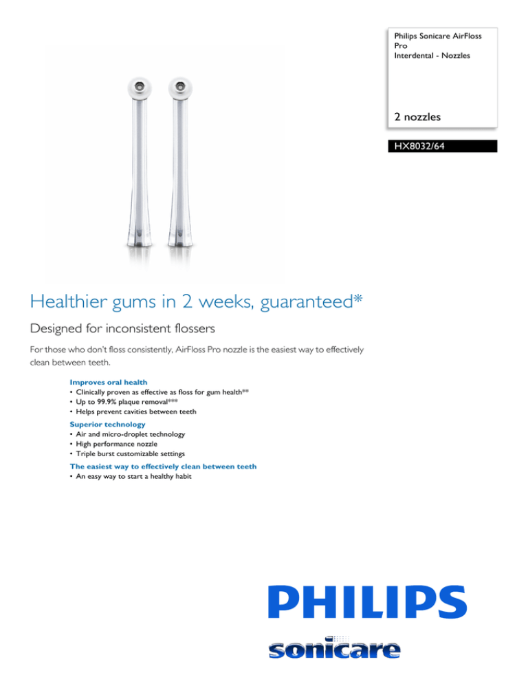 Philips HX8032/64 Datasheet Philips HX8032/64 Datasheet