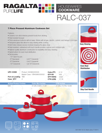 Ragalta RALC-037R Datasheet | Manualzz