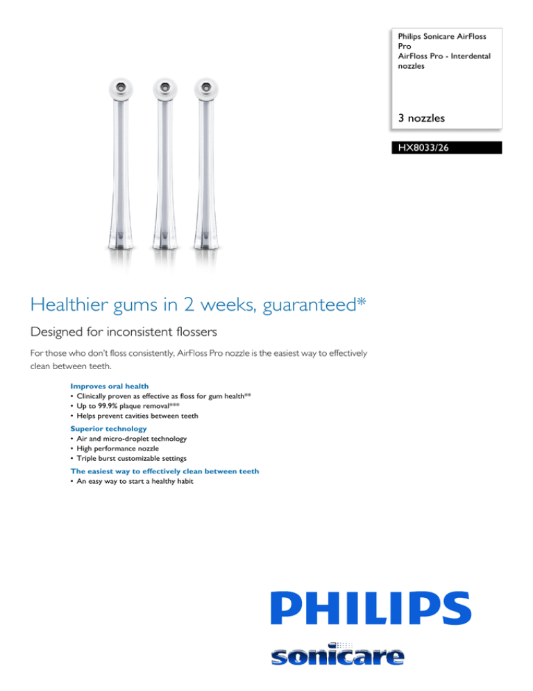 Philips HX8033/26 Datasheet Philips HX8033/26 Datasheet
