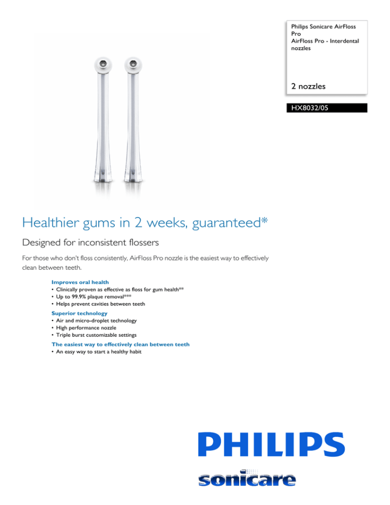 Philips HX8032/05 Datasheet Philips HX8032/05 Datasheet