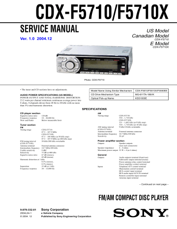 SERVICE MANUAL - Buy parts and accessories SERVICE MANUAL - Buy parts and accessories