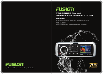 Fusion | MS-AV700 | MS-IP700 | User manual | 700 Series Manual.indd - Fondriest Environmental, Inc. | Manualzz