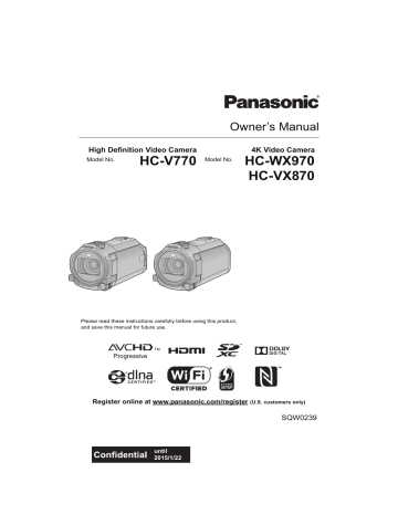 HC-WX970 HC | Manualzz