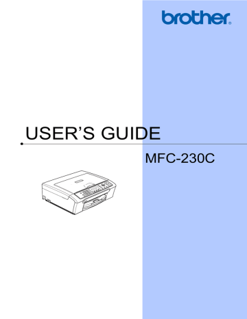 Brother MFC-230C User's Guide | Manualzz Brother MFC-230C User's Guide | Manualzz