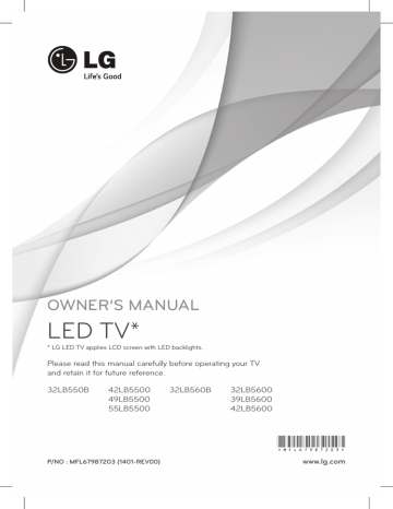 LG 42LB5600 Owner's manual LG 42LB5600 Owner's manual