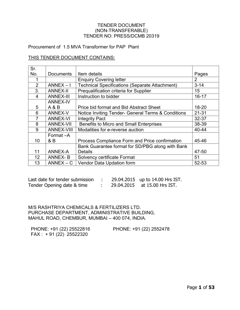 Download_NIT - Rashtriya Chemicals and Fertilizers Download_NIT - Rashtriya Chemicals and Fertilizers