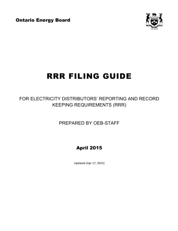 RRR Filing Guide - April 2015 RRR Filing Guide - April 2015